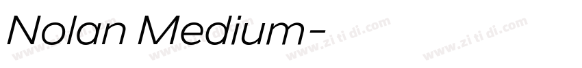 Nolan Medium字体转换